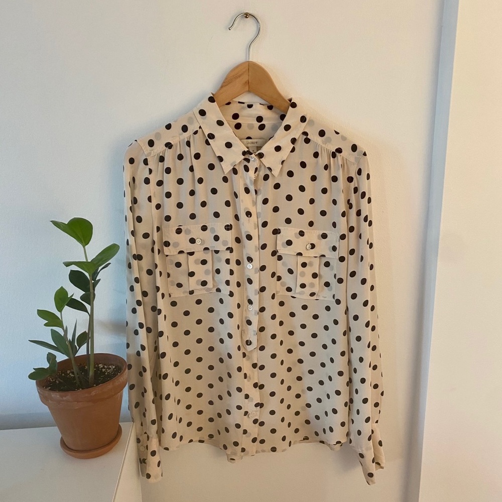 J. Crew Silk Top